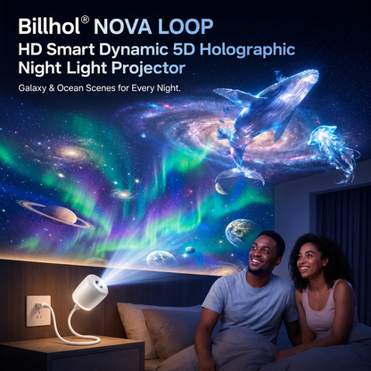 Billhol® Night Light Projector – Smart Holographic Star Projector